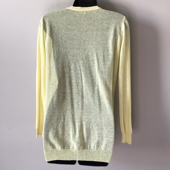 Yellow Luxury Cardigan Sweater - Picture 7 of 12
